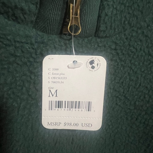 NWT Free People Poppy Pullover, Forest Pine, Size Medium - Picture 6 of 7